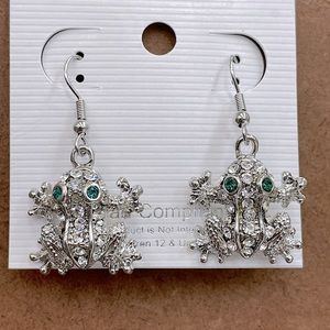 Lead Compliant Frog Earrings